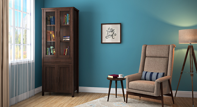 Netherland Bookshelf (65-Book Capacity)(Dark Walnut)